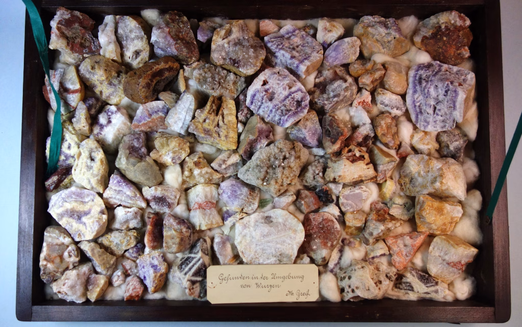 Überblick über die Steinsammlung von Max Greif